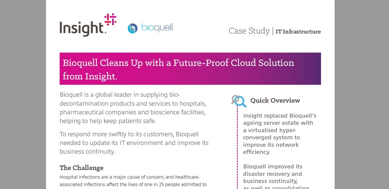Article Bioquell: Clean up with a Future-Proof Cloud Solution  Image