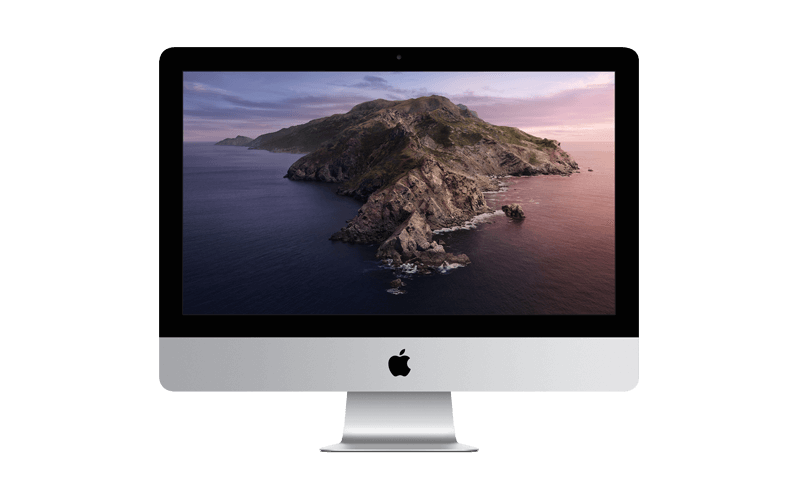Apple iMac with keyboard and mouse